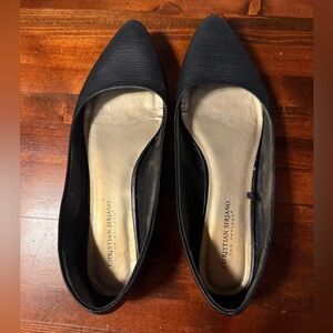 Christian Siriano Textured Black Flats